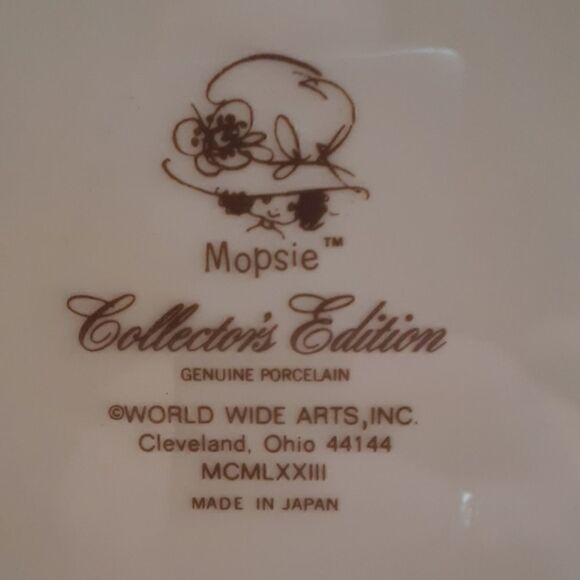 1973 VINTAGE MOPSIE COLLECTORS EDITION PLATE - Picture 3 of 3